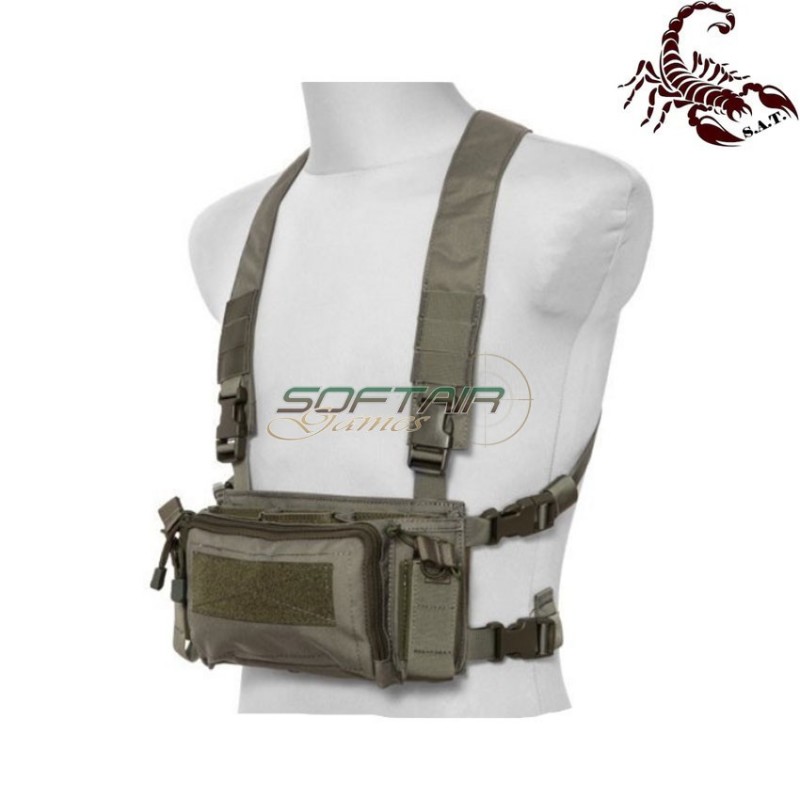 D3CRM Fast chest rig II tactical vest ranger green scorpion assault tactical® (sat-4414-rg)