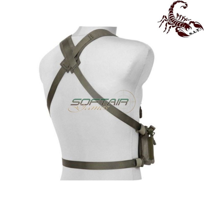 D3CRM Fast chest rig II tactical vest ranger green scorpion assault tactical® (sat-4414-rg)