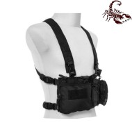 D3CRH Light fast chest rig I tactical vest black scorpion assault tactical® (sat-4415-bk)