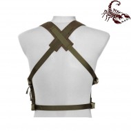 D3CRH Light fast chest rig I tactical vest olive drab scorpion assault tactical® (sat-4416-od)