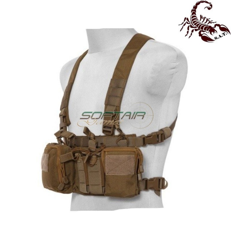 D3CRH Light fast chest rig I tactical vest coyote scorpion assault tactical® (sat-4417-coy)