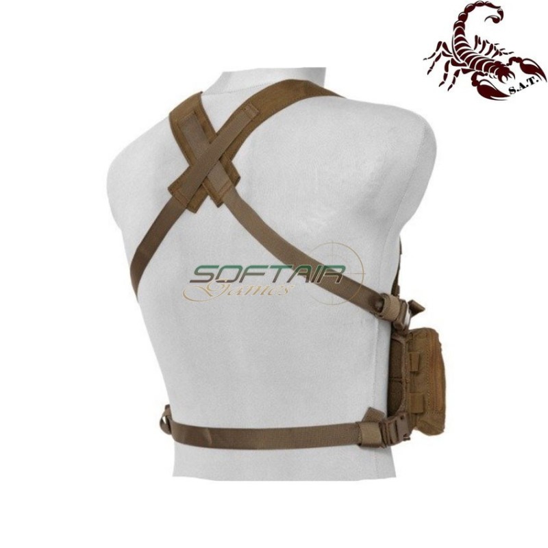 D3CRH Light fast chest rig I tactical vest coyote scorpion assault tactical® (sat-4417-coy)