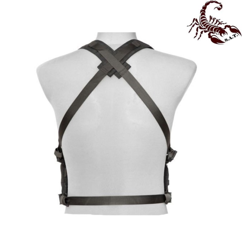 D3CRH Light fast chest rig I tactical vest urban grey scorpion assault tactical® (sat-4418-ug)