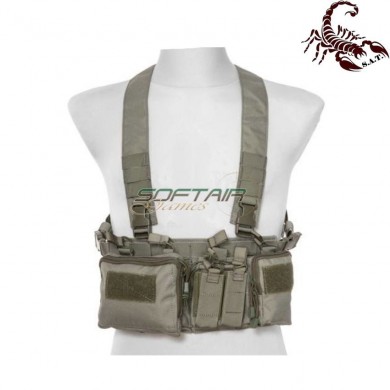 D3CRH Light fast chest rig I tactical vest ranger green scorpion assault tactical® (sat-4419-rg)