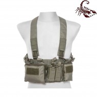 D3CRH Light fast chest rig I tactical vest ranger green scorpion assault tactical® (sat-4419-rg)