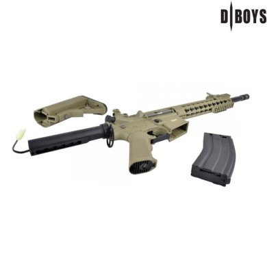 Fucile elettrico m4 keymod 10" sport dark earth dboys (3381t)