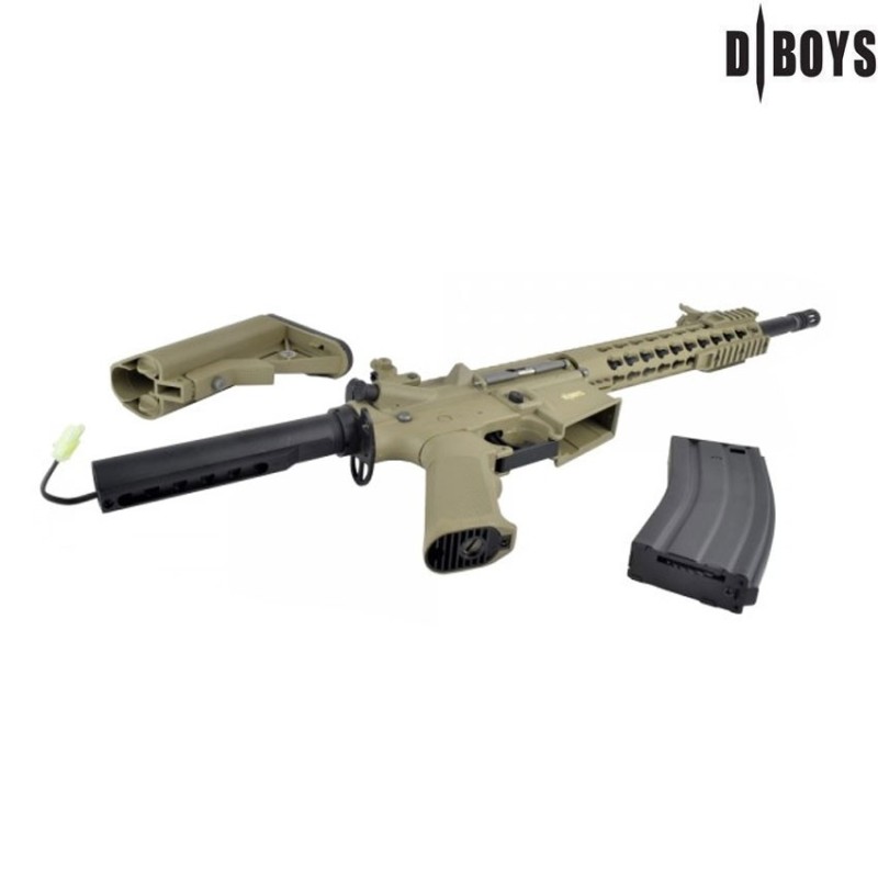 Fucile elettrico m4 keymod 10" sport dark earth dboys (3381t)