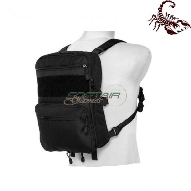 Map type backpack multifunction black scorpion assault tactical® (sat-4446-bk)