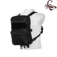Map type backpack multifunction black scorpion assault tactical® (sat-4446-bk)