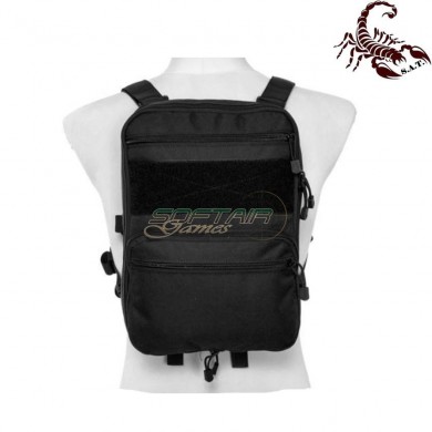 Map type backpack multifunzione black scorpion assault tactical® (sat-4446-bk)