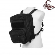 Map type backpack multifunction black scorpion assault tactical® (sat-4446-bk)