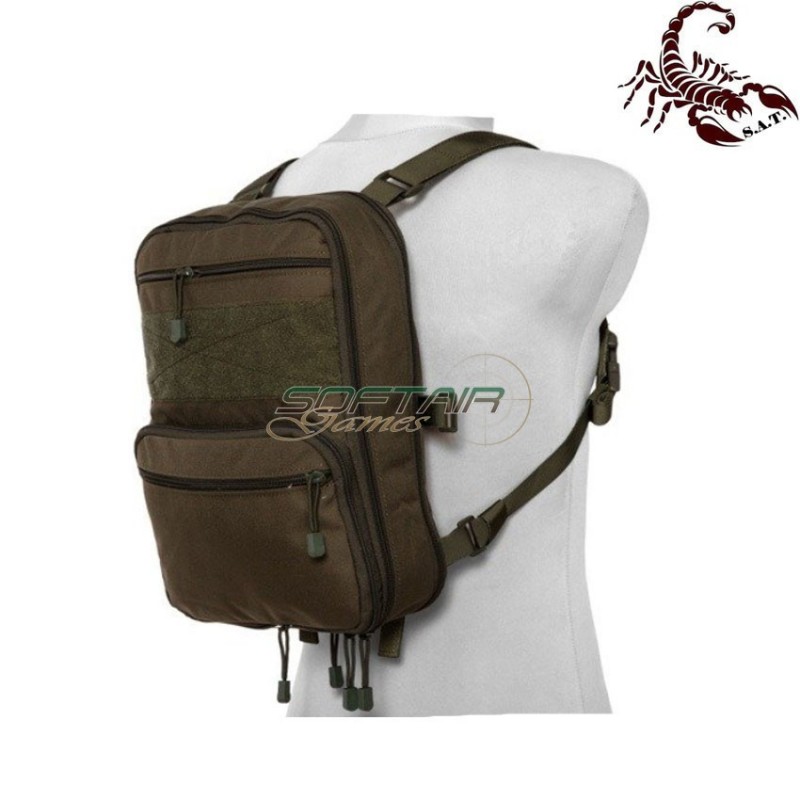 Map type backpack multifunction olive drab scorpion assault tactical® (sat-4447-od)