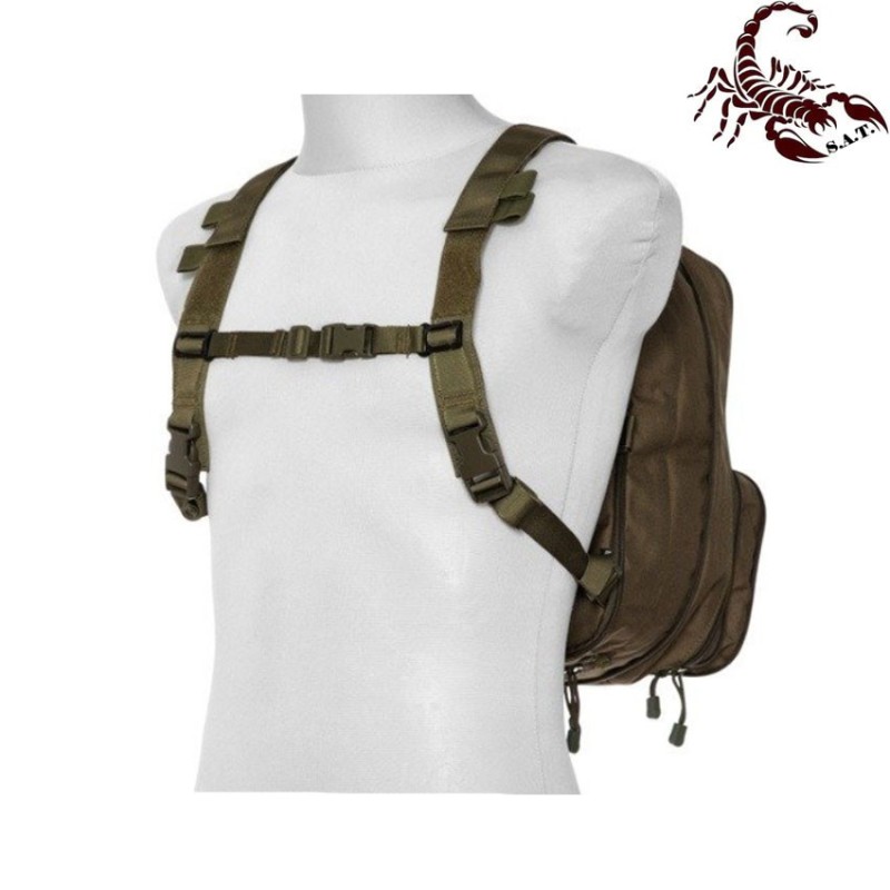 Map type backpack multifunction olive drab scorpion assault tactical® (sat-4447-od)