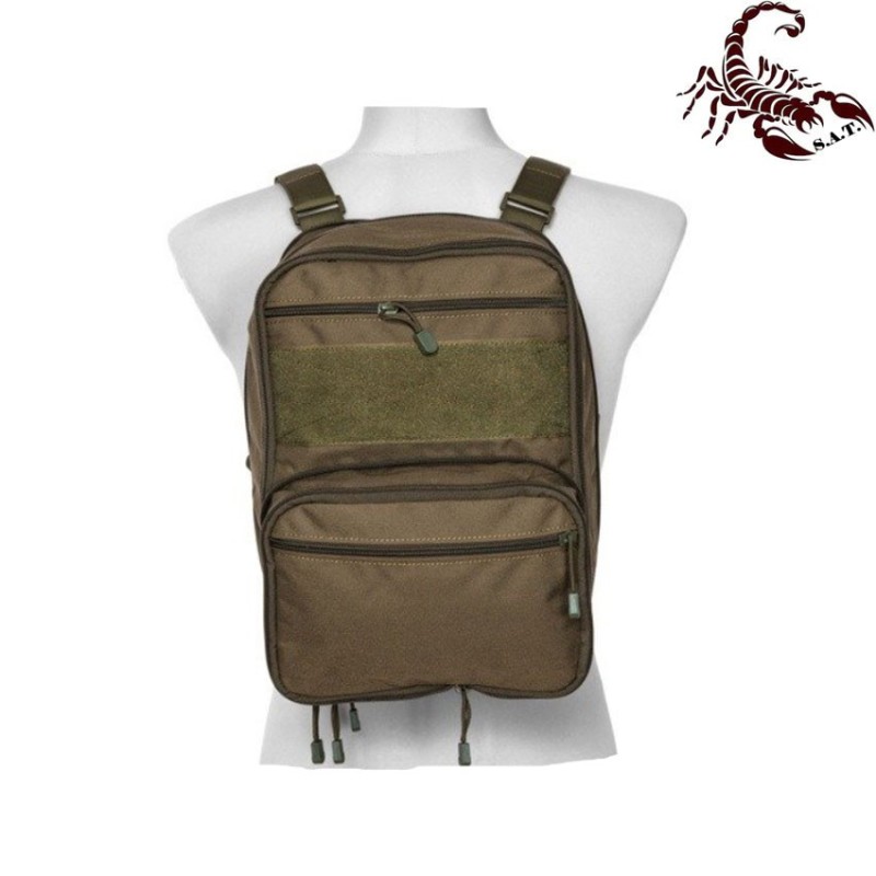Map type backpack multifunction olive drab scorpion assault tactical® (sat-4447-od)