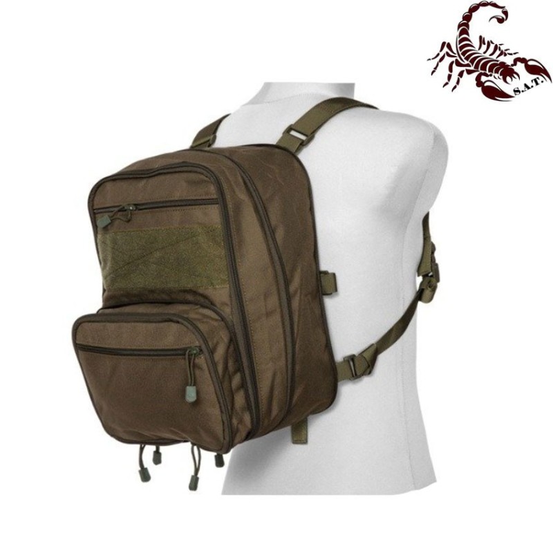 Map type backpack multifunction olive drab scorpion assault tactical® (sat-4447-od)
