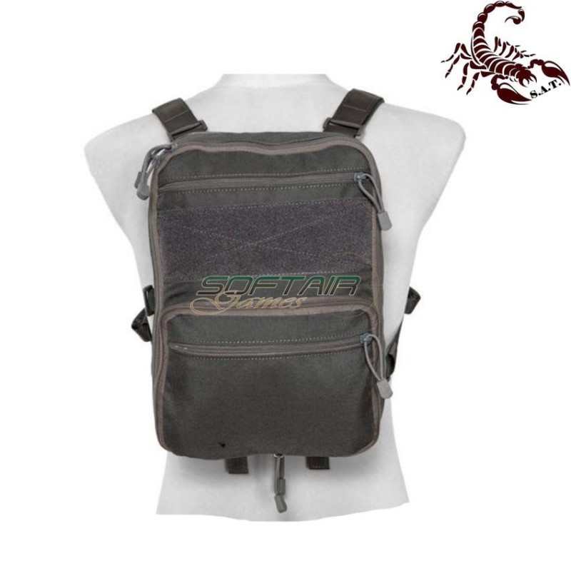 Map type backpack multifunction urban grey scorpion assault tactical® (sat-4448-ug)