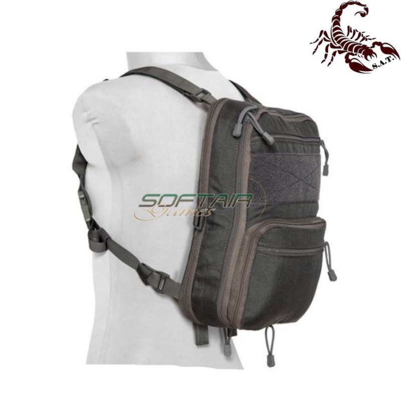 Map type backpack multifunction urban grey scorpion assault tactical® (sat-4448-ug)
