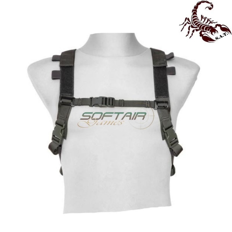 Map type backpack multifunzione urban grey scorpion assault tactical® (sat-4448-ug)