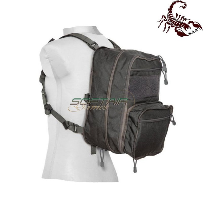 Map type backpack multifunzione urban grey scorpion assault tactical® (sat-4448-ug)