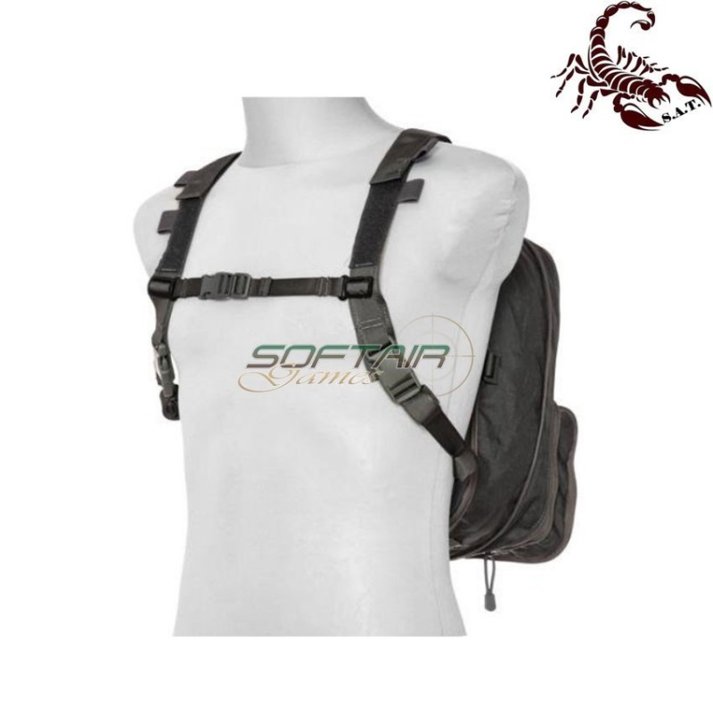 Map type backpack multifunction urban grey scorpion assault tactical® (sat-4448-ug)