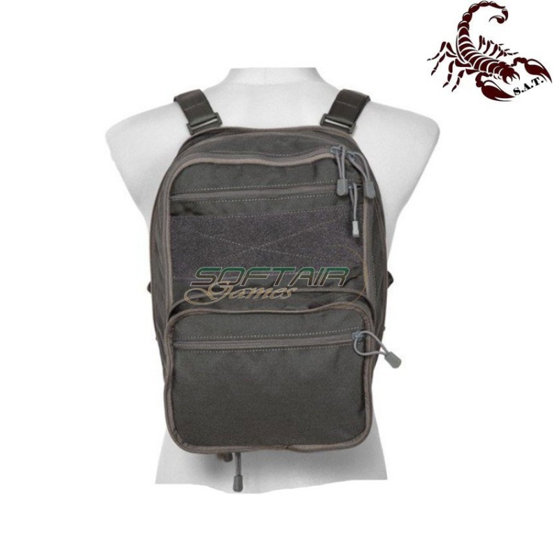 Map type backpack multifunzione urban grey scorpion assault tactical® (sat-4448-ug)