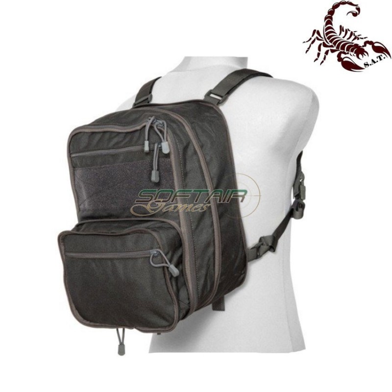 Map type backpack multifunction urban grey scorpion assault tactical® (sat-4448-ug)