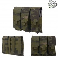 Tasca tripla porta caricatori m4/ak multicam tropic frog industries® (fi-024739-MCTP)