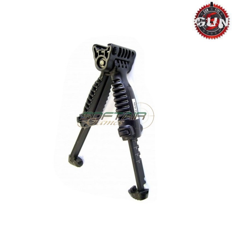 Tactical bipod grip black gun five (gf-b25b)