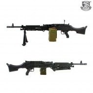 Electric Machine Gun M240 Bravo Black S&t (st-m240-bravo-bk)