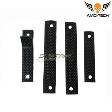 Rail panel long model set urx ris black amo-tech® (amt-90-bk)