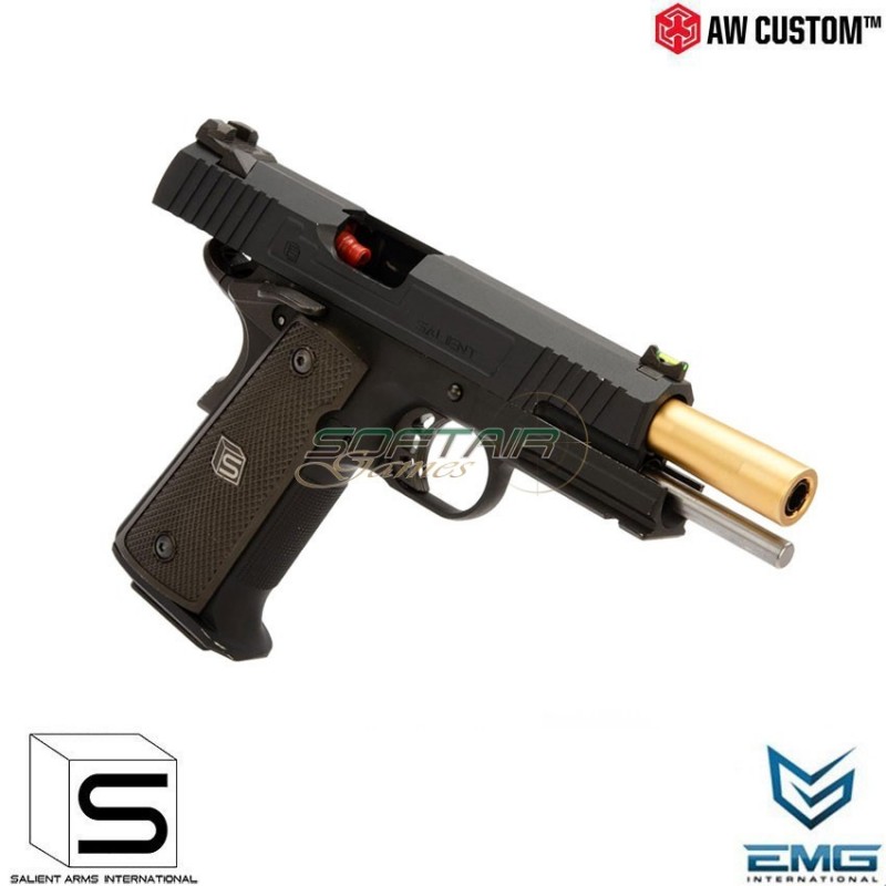 Pistola a gas 1911 emg red gbb black salient arms armorer works (aw-sai-110841)