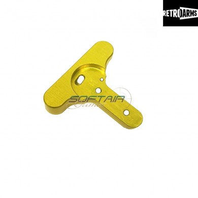 Charging Handle Latch M4-a Yellow Cnc Retroarms (ra-7083)