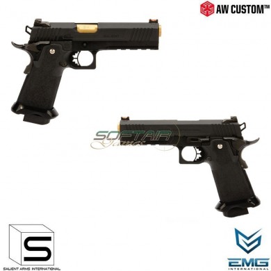 Gas gbb pistol hi-capa 5.1 emg red black salient arms armorer works (aw-sai-110842)