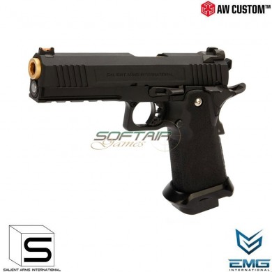 Pistola a gas hi-capa 5.1 emg red gbb black salient arms armorer works (aw-sai-110842)