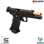 Pistola a gas hi-capa 5.1 emg red gbb black salient arms armorer works (aw-sai-110842)