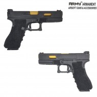 Pistola a gas gbb glock 17 R17 custom bk army™ armament® (arm-110852)