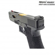 Pistola a gas gbb glock 17 R17 custom bk army™ armament® (arm-110852)