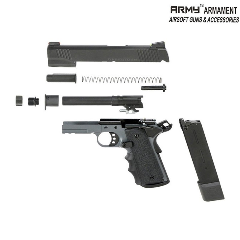 Pistola a gas dandstorm 1911 meu army™ armament® (arm-110710)