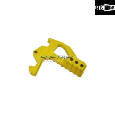 Charging Handle Latch Extension M4-b Yellow Cnc Retroarms (ra-7006)