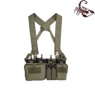 D3CRM Fast chest rig II tactical vest olive drab scorpion assault tactical® (sat-4411-od)
