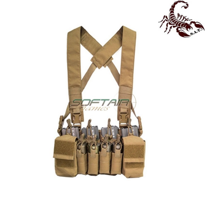 D3CRX Light fast chest rig III tactical vest coyote scorpion assault tactical® (sat-3147-coy)