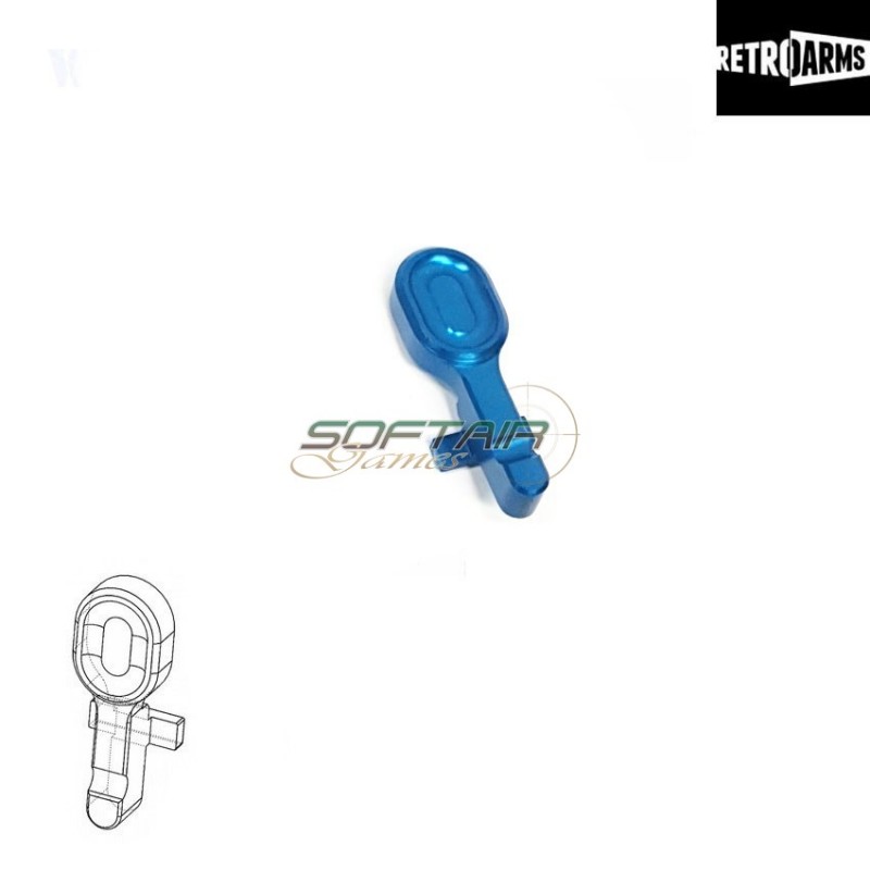 Bolt Catch Cnc M4-a Light Blue Retroarms (ra-6988)