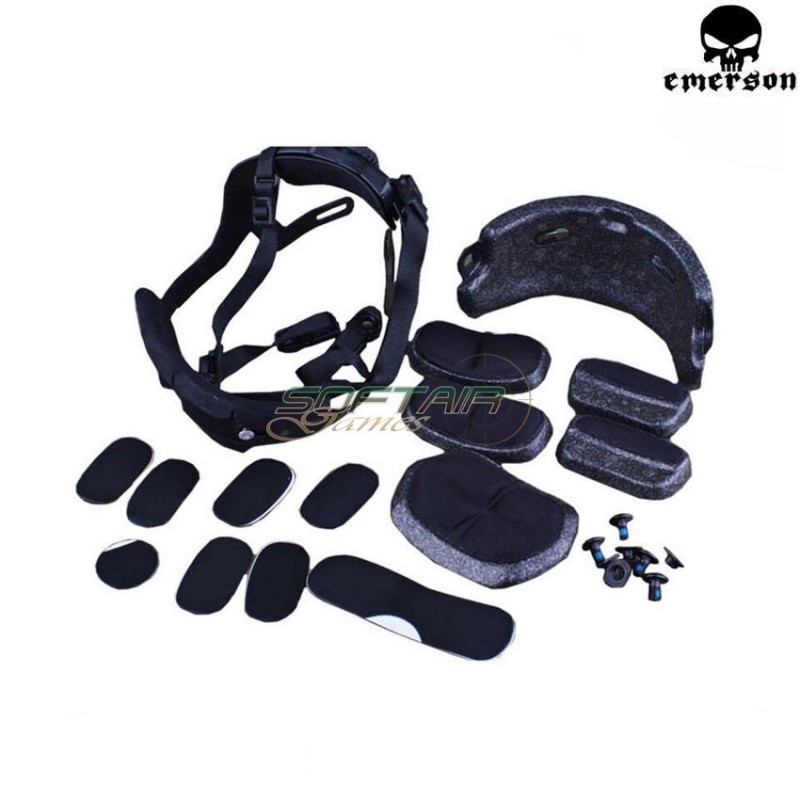 Kit Cuscinetti Universali Per Caschi Softair E Tattici - 9 Imbottiture In Schiuma EVA + 10 Anelli Adesivi