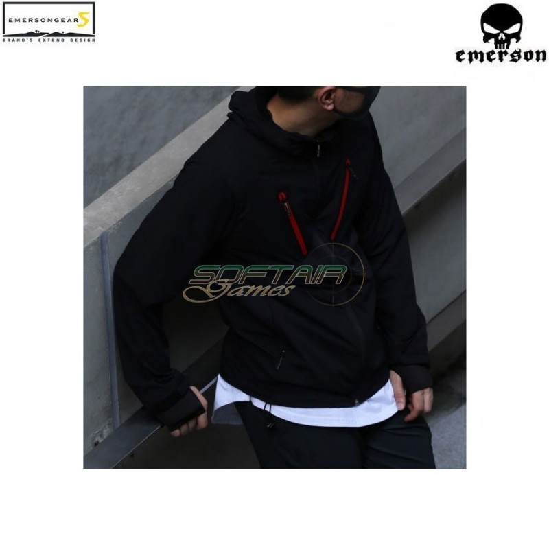 Hattori skin windbreaker black emerson (ems6872bk)