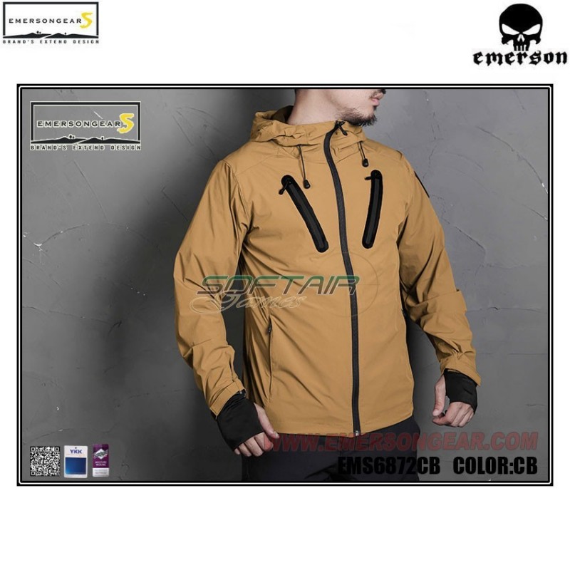 Hattori skin windbreaker coyote brown emerson (ems6872cb)
