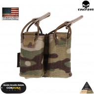 Double multicam® genuine usa pistol magazines pouch for vest ss fac tac style emerson (em6374-mc)