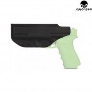Fondina rigida appendix style black per serie glock emerson (em6192)