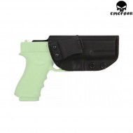 Appendix style rigid holster for glock series emerson (em6192)