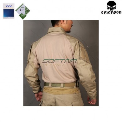 Tactical g3 combat shirt khaki emerson (em9422kh)
