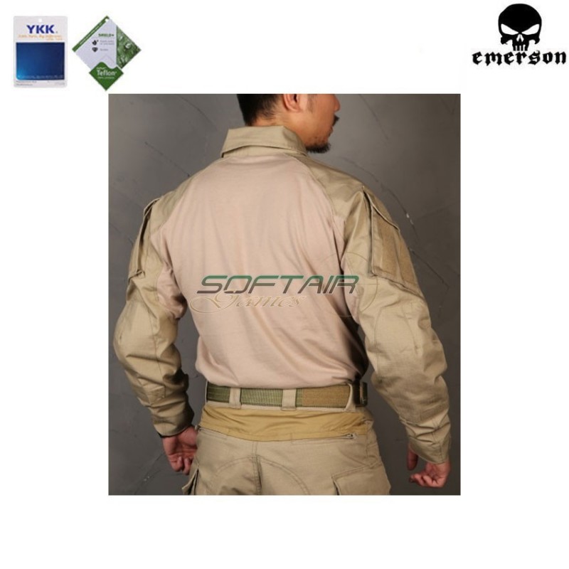G3 tactical combat shirt khaki emerson (em9422kh)